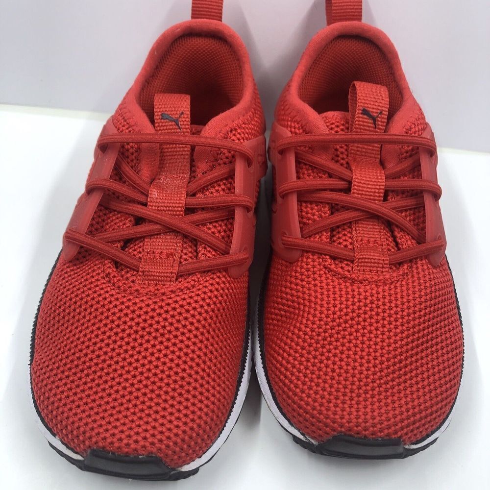 Puma Kids Red Knit Athletic Sneakers